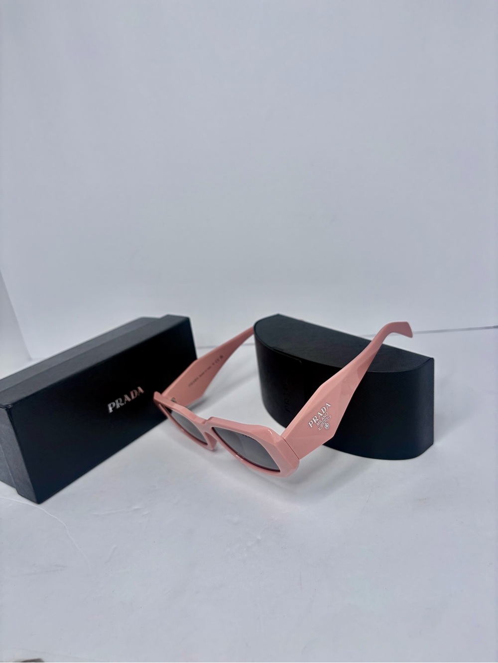 Prada Pink Retro Cat-Eye Sunglasses